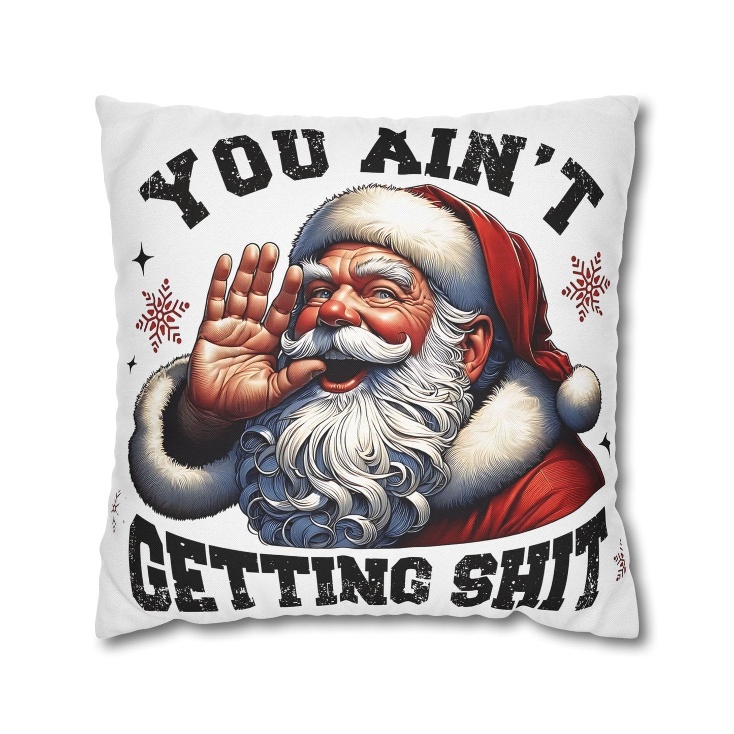 Funny Santa Pillowcase for Holiday Decor, Christmas Gift, Holiday Throw Pillow, Cozy Home Decor, Novelty Pillow - VYBE Shop