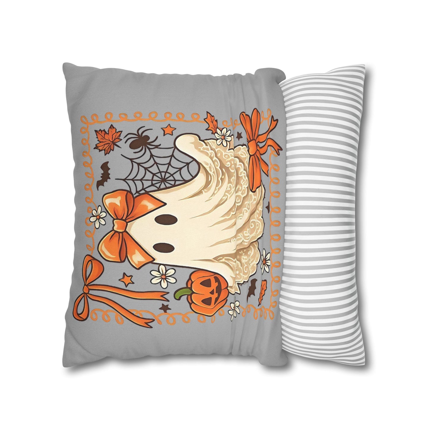 Halloween Ghost Pillowcase - Cozy Decorative Pillow for Fall Home Decor and Spooky Gifts - VYBE Shop