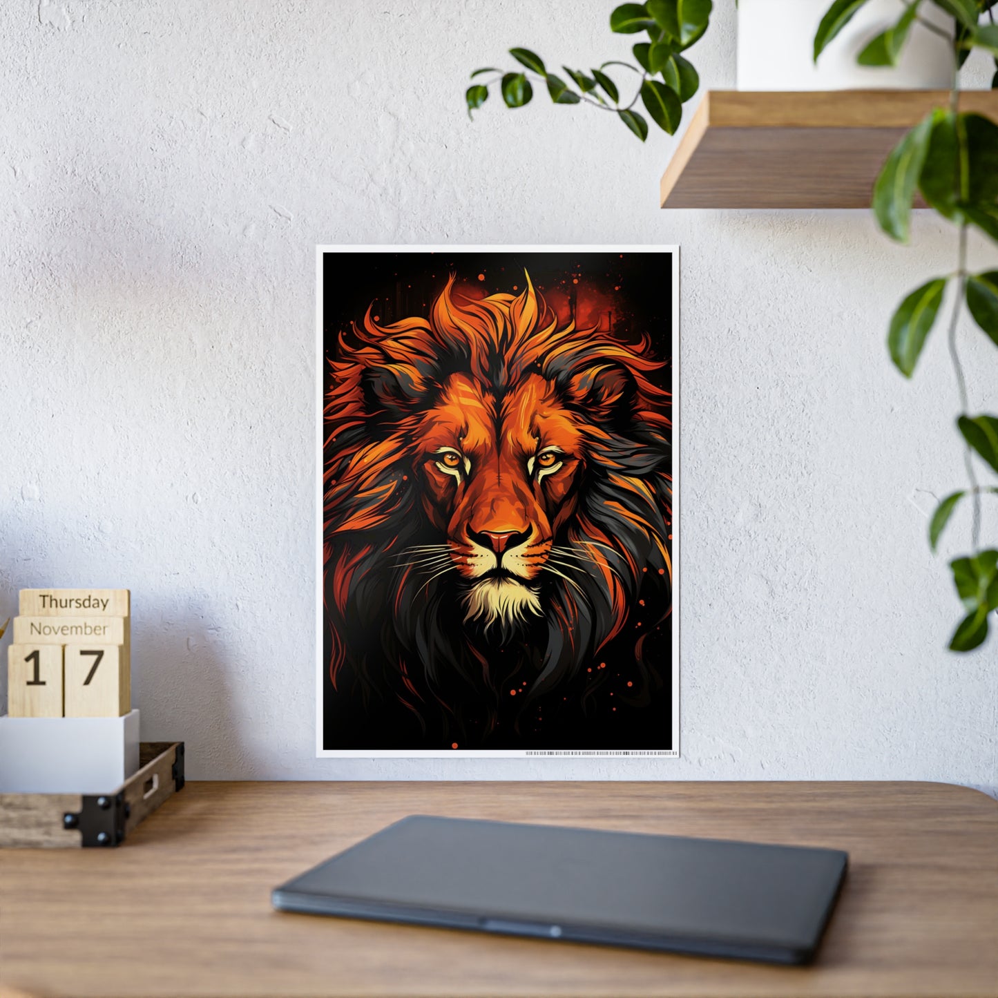 Lion Art Wall Posters - Stunning Posters for Animal Lovers - VYBE Shop