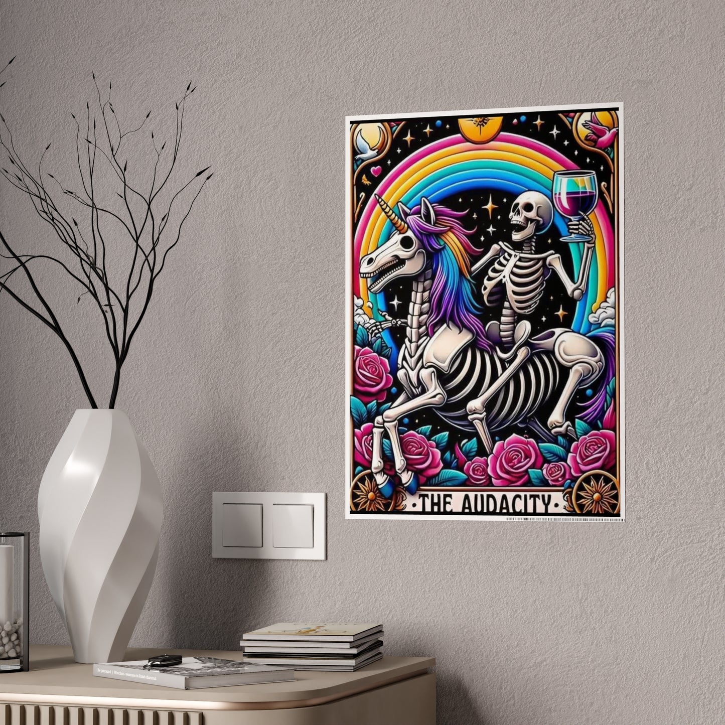 Audacity Tarot Poster - Bold and Inspiring Wall Art for Your Space - VYBE Shop