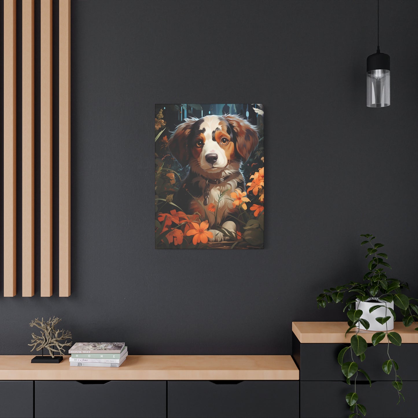 Adorable Puppy Canvas Print, Dog Lover Gift - VYBE Shop