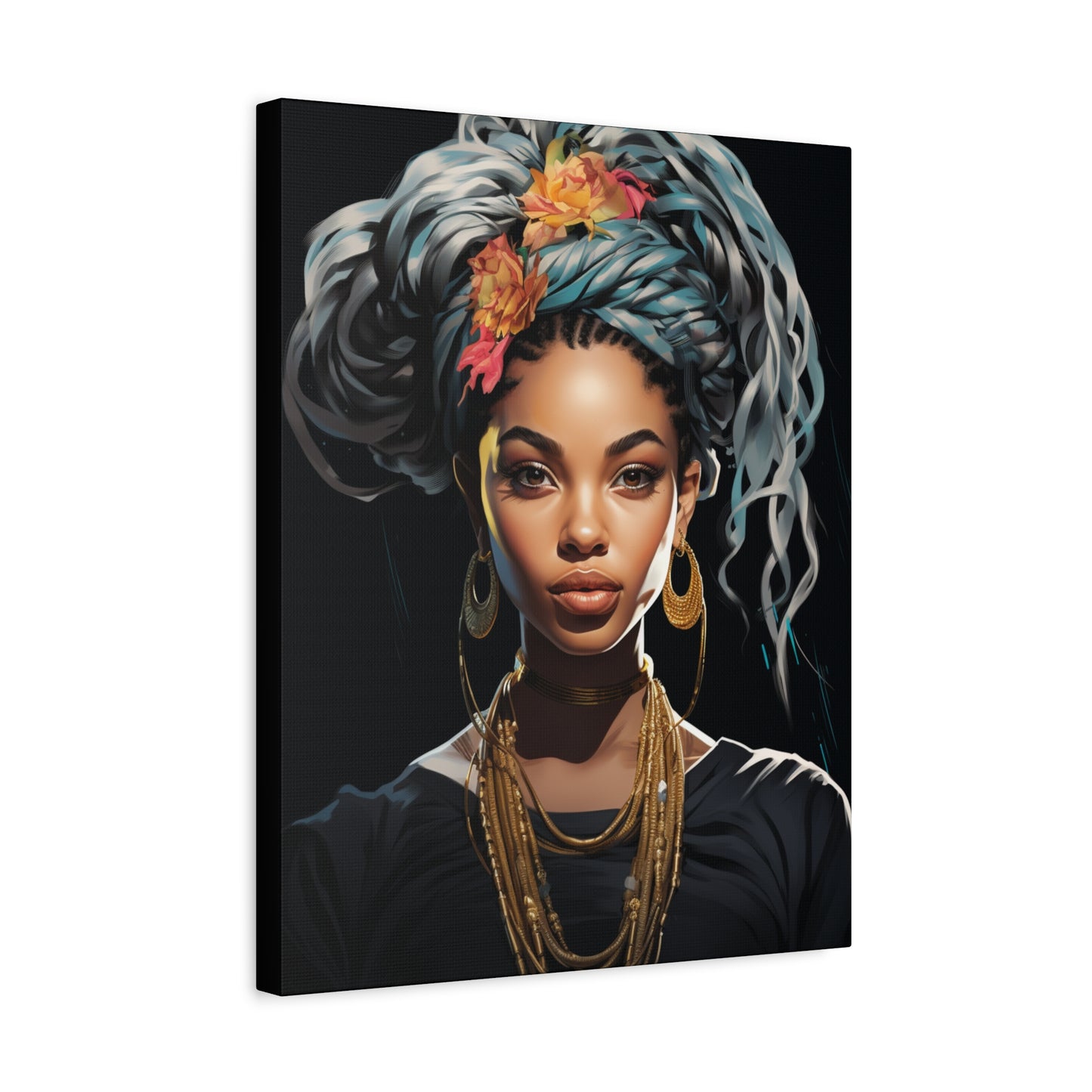 Matte Canvas Wall Art - Bohemian Decor, Ethnic Portrait, Gallery Wall, Unique Gift, Home Decoration - VYBE Shop