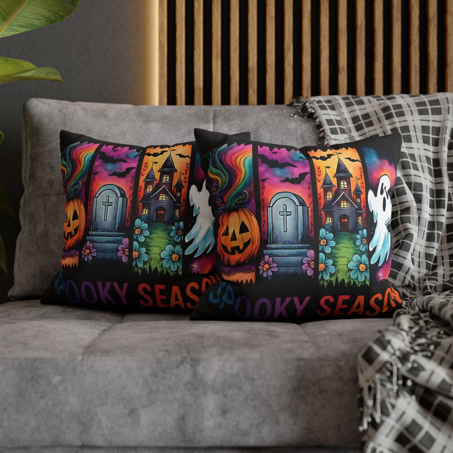 Halloween Pillowcase for Spooky Season - Cozy Fall Decor, Ghost & Pumpkin Designs for Halloween Parties and Gifts - VYBE Shop
