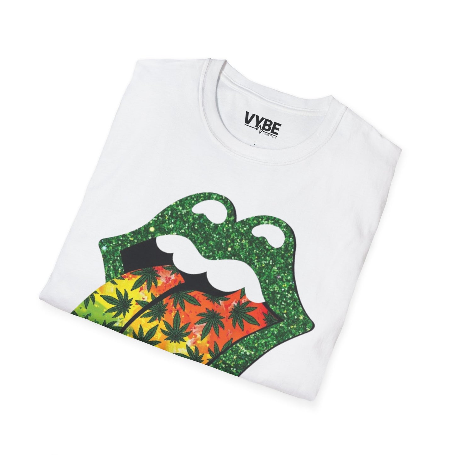 420- Vibrant Rolling Stones-Inspired Graphic Tee - VYBE Shop