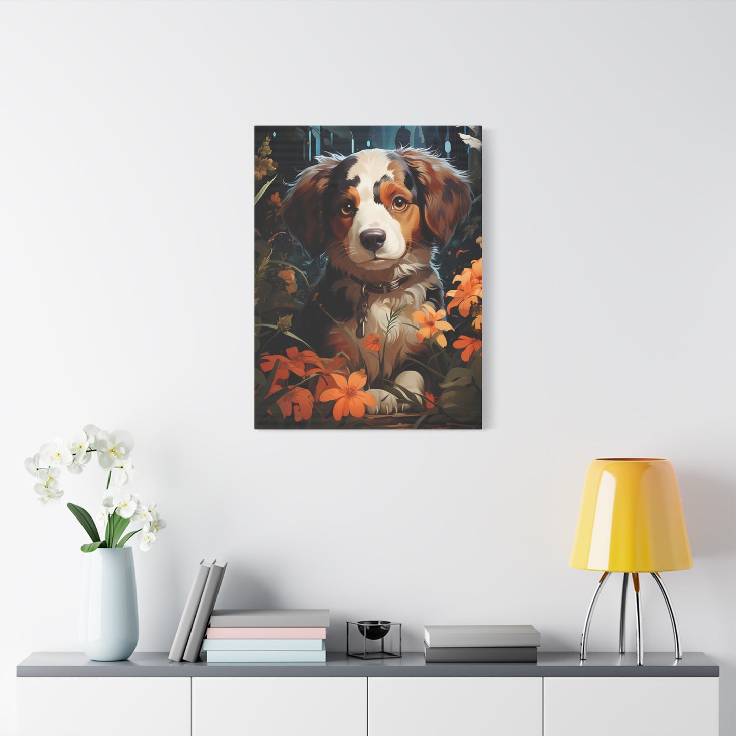 Adorable Puppy Canvas Print, Dog Lover Gift - VYBE Shop