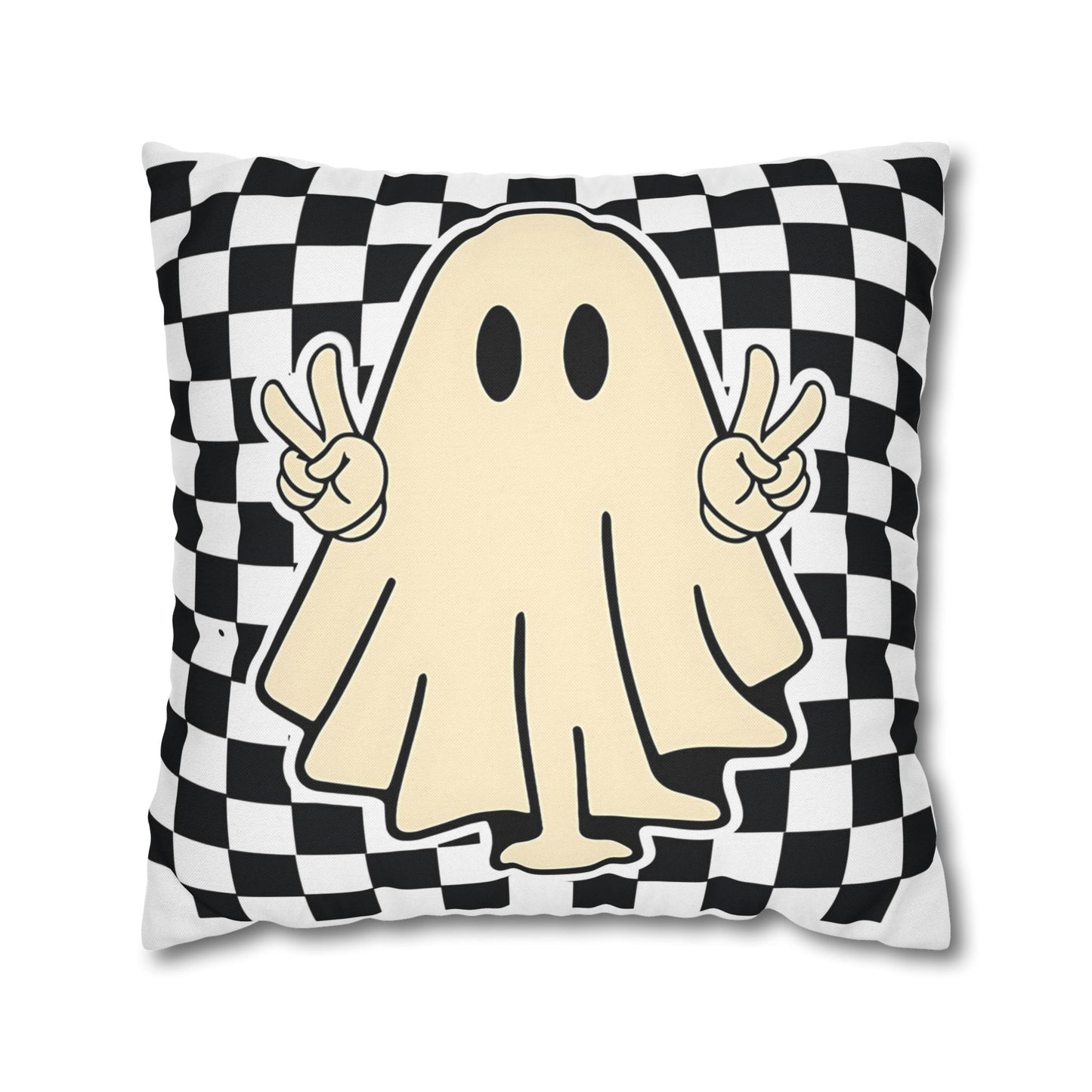 Playful Ghost Pillowcase for Halloween Decor, Cozy Home Accent, Perfect Gift for Ghost Lovers - VYBE Shop