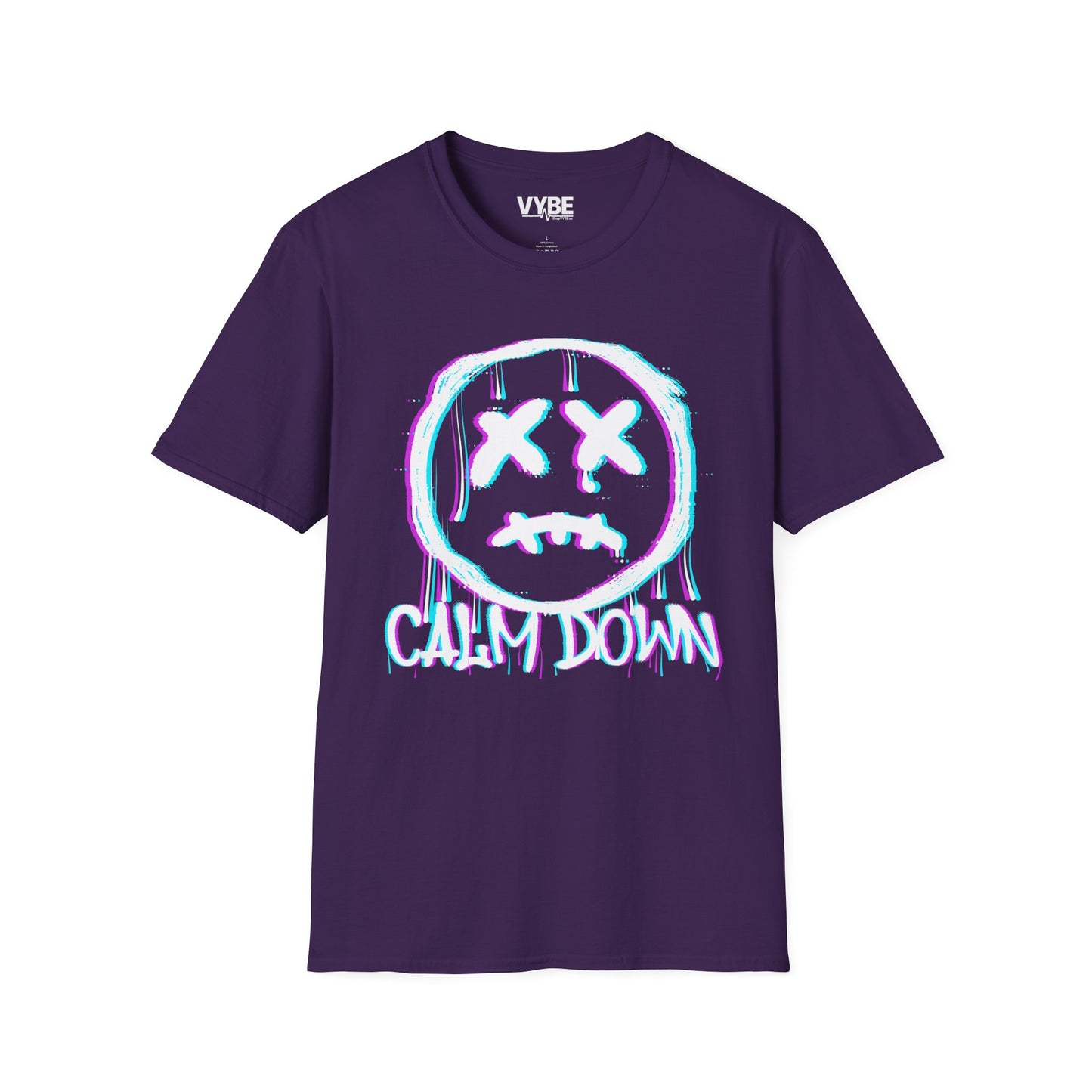 Glitchy Calm Down T-Shirt