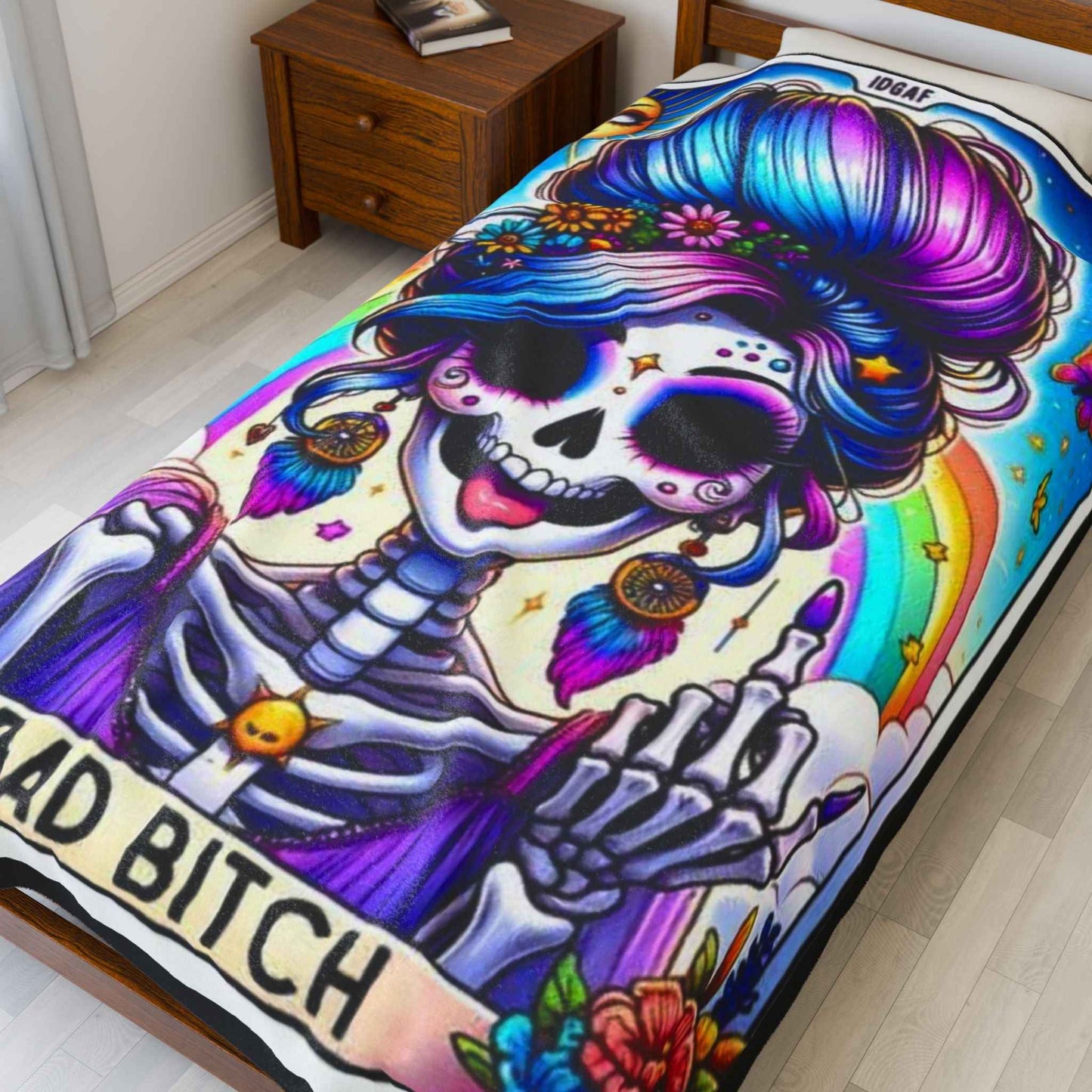 Tarot Bad Bitch Plush Blanket