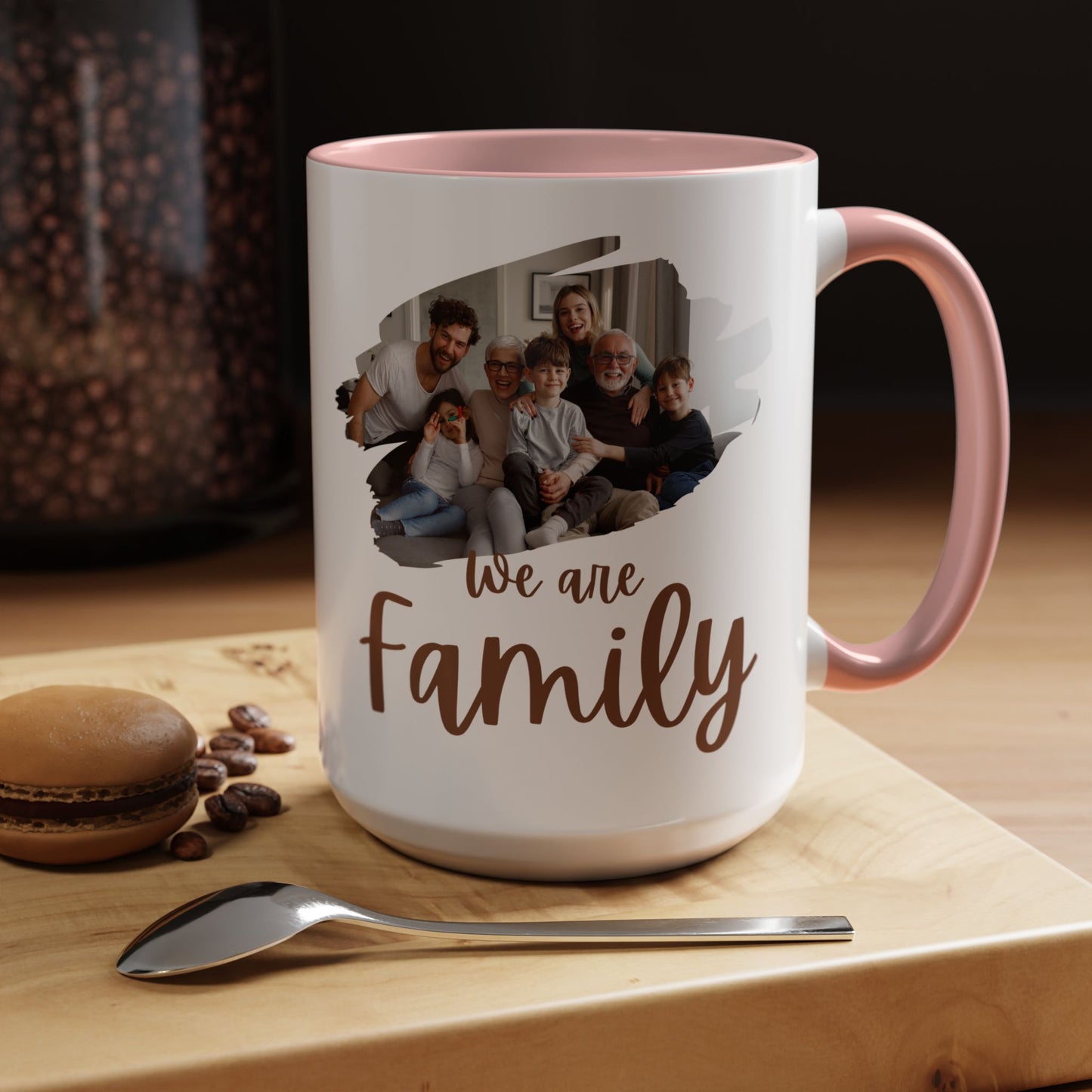 Customized Family Coffee Mug, Personalized Mug Gift, Add Your Family Photo - VYBE Shop