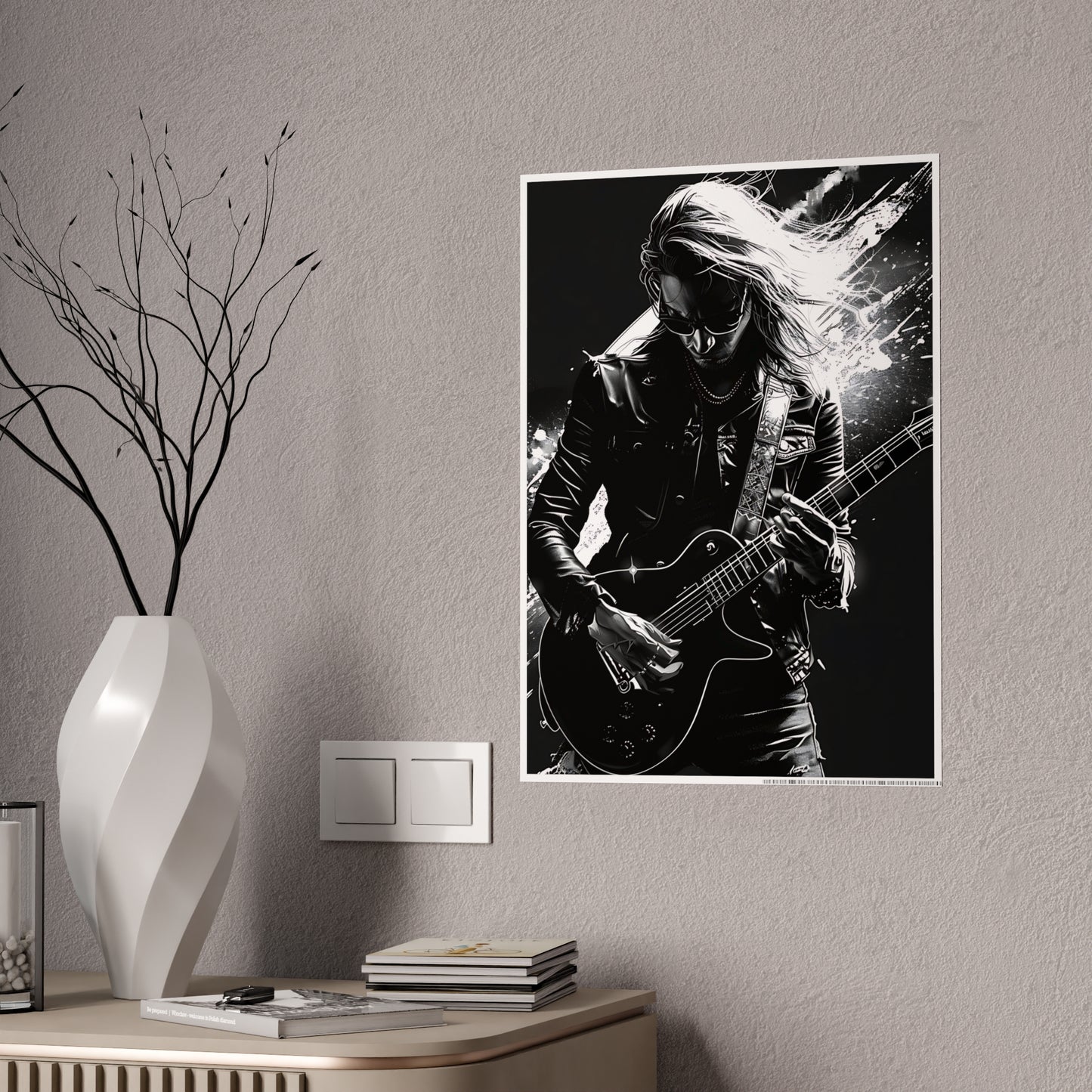 Rock Guitarist Poster - Music Wall Art, Home Decor for Musicians, Bedroom Decor & Rock & Roll Concert Memorabilia - VYBE Shop