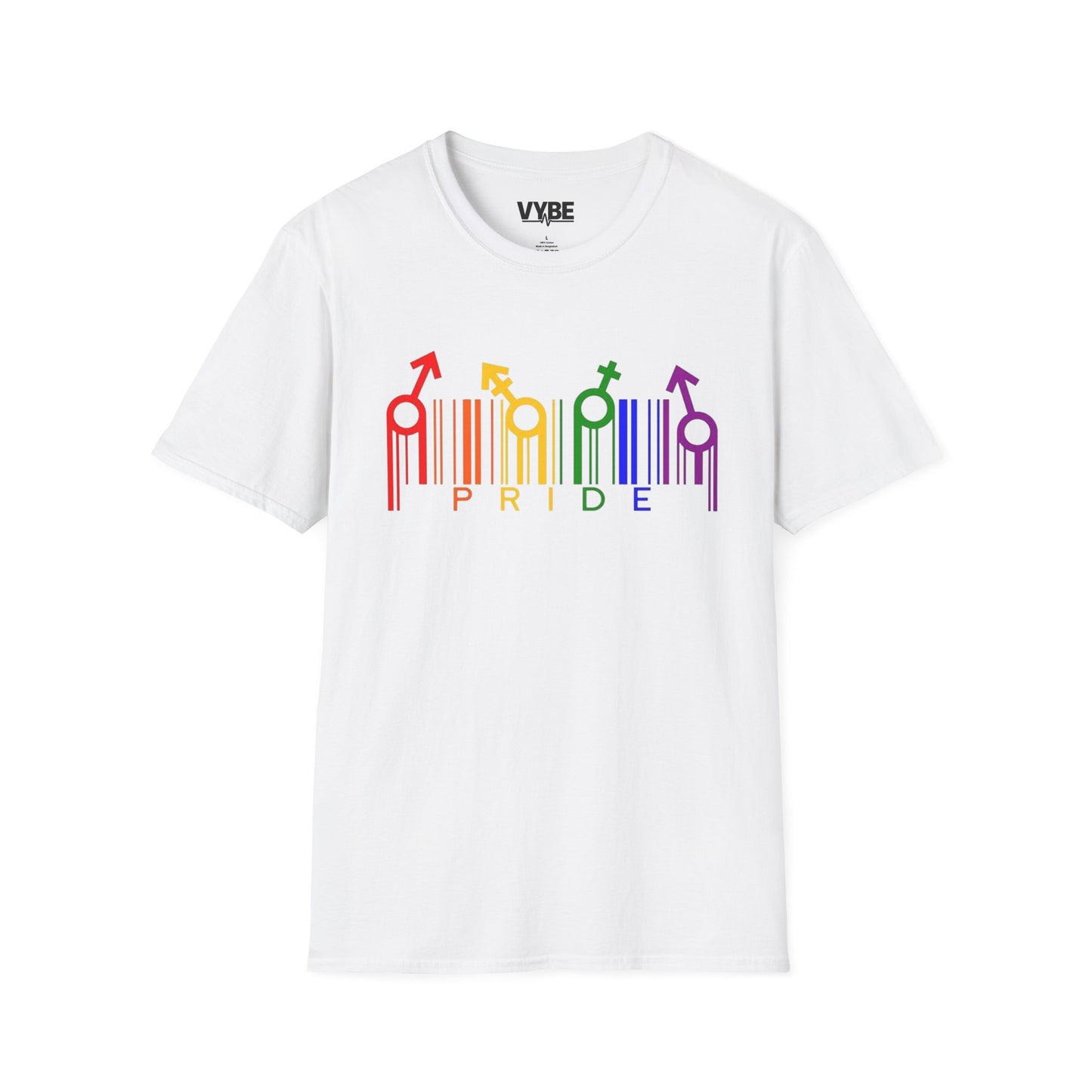 LGBTQ- Pride Graphic Tee, Rainbow Shirt for Celebrations, Unisex Equality Apparel, Softstyle Pride Wear - VYBE Shop