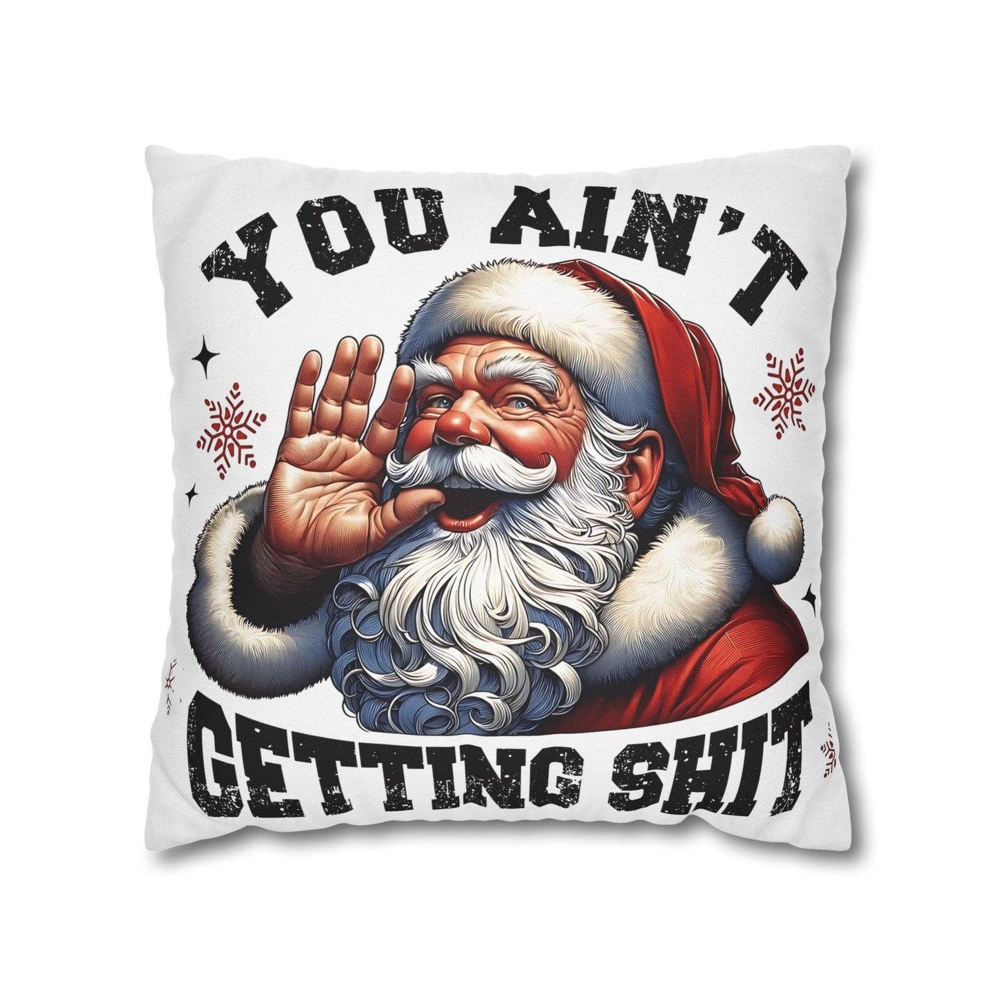 Funny Santa Pillowcase for Holiday Decor, Christmas Gift, Holiday Throw Pillow, Cozy Home Decor, Novelty Pillow - VYBE Shop