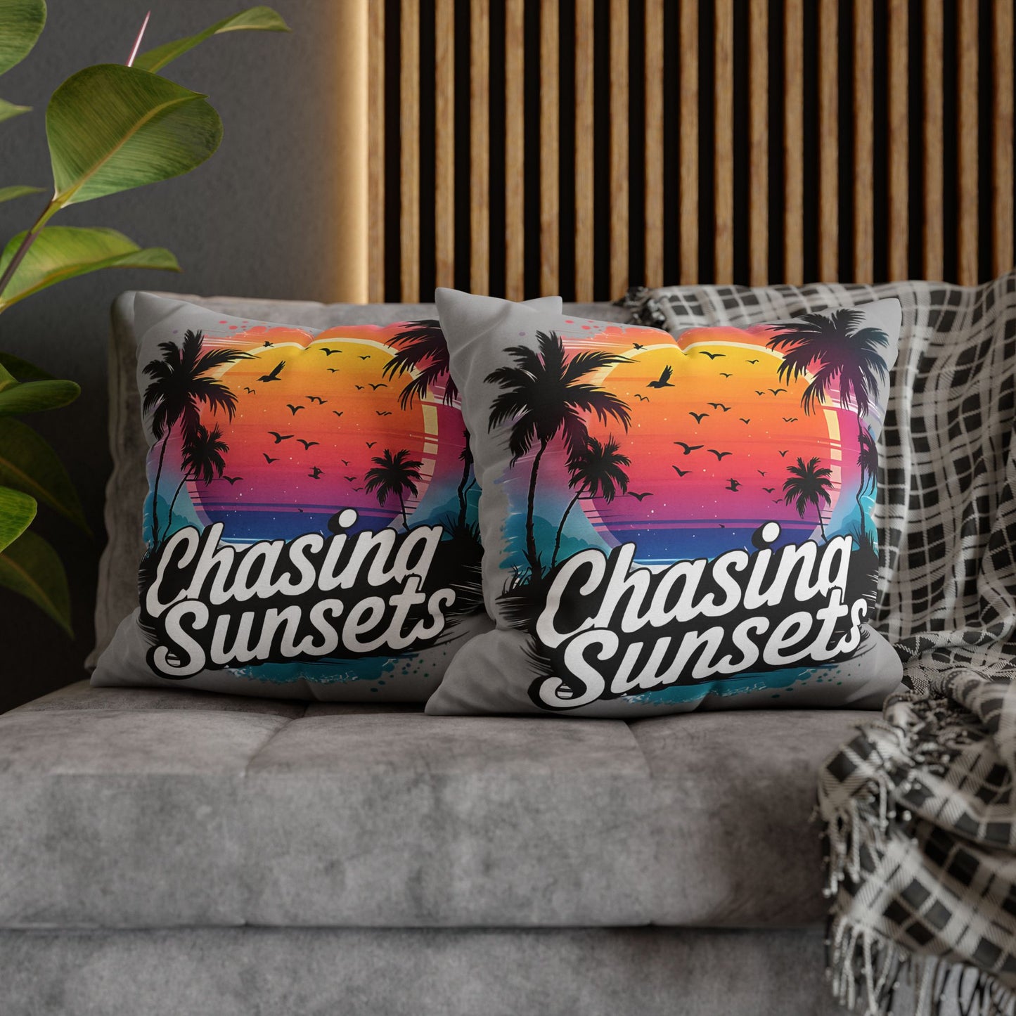 Sunset Vibes Pillowcase - Tropical Decor for Relaxation and Beach House Gifts - VYBE Shop