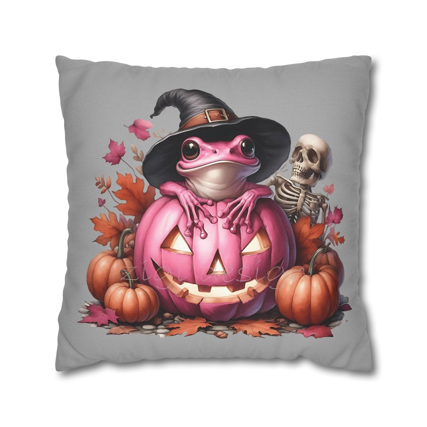 Halloween Frog Pillowcase – Spooky Home Decor for Cozy Autumn Accents and Witchy Gifts - VYBE Shop