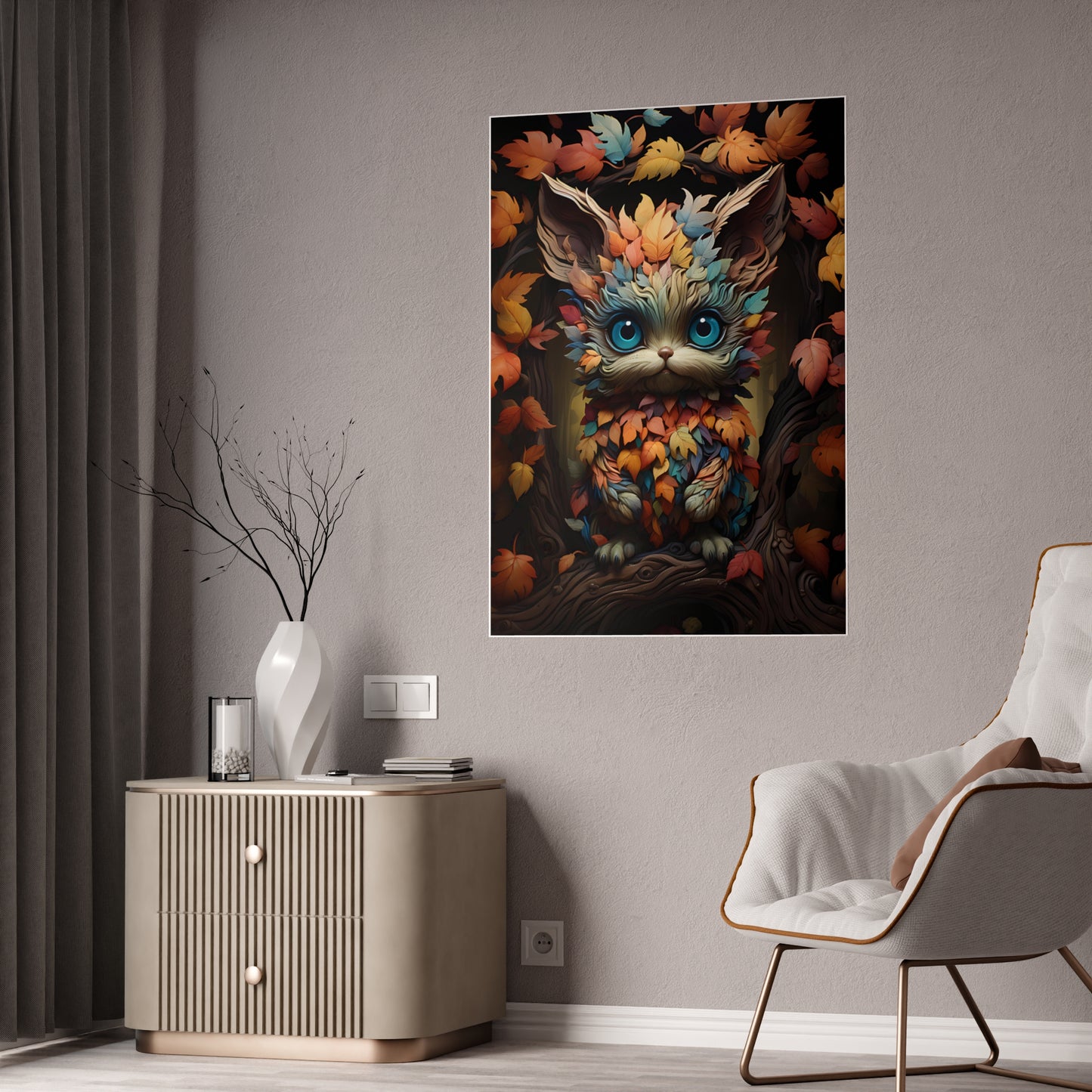 Whimsical Creature Art Print Poster - VYBE Shop