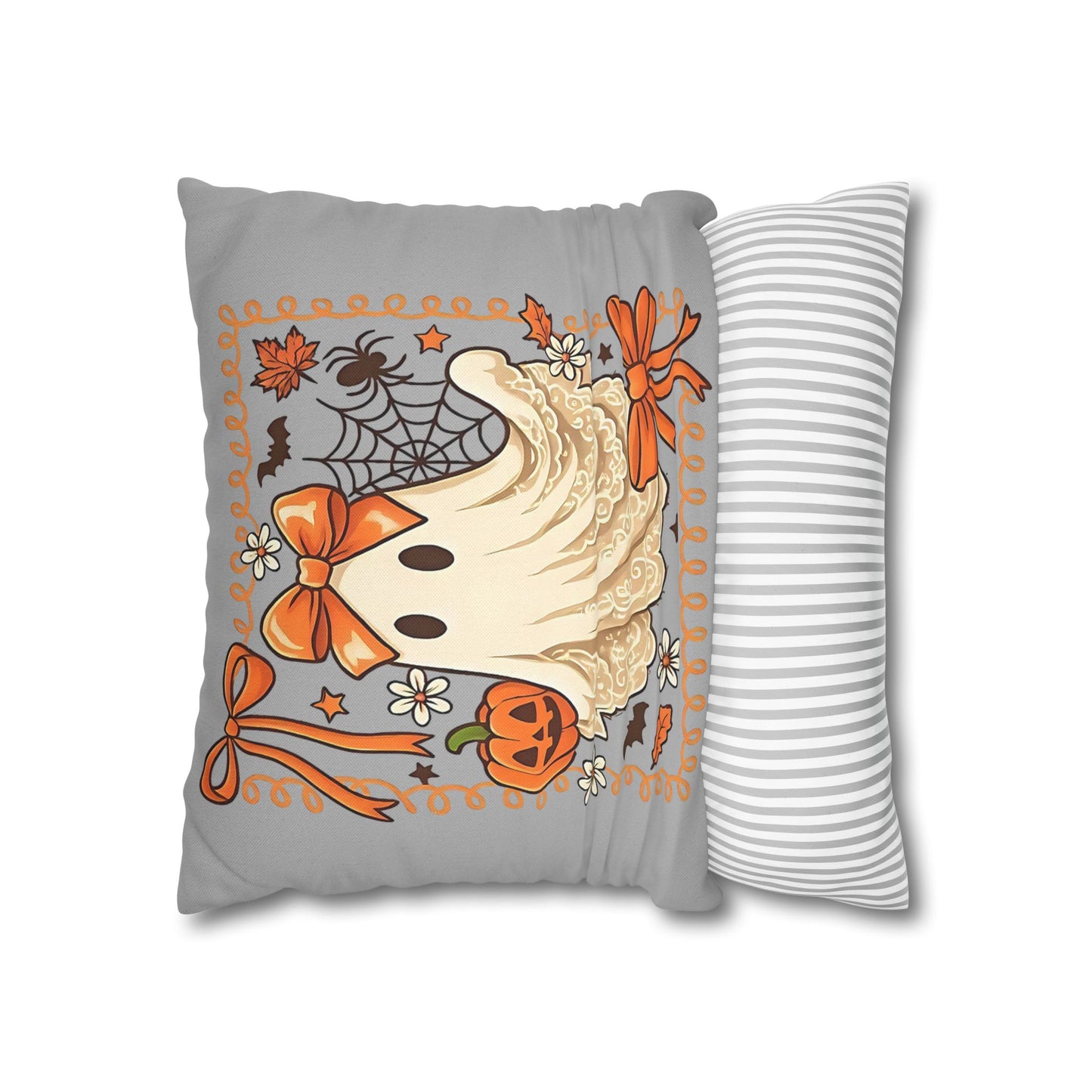 Halloween Ghost Pillowcase - Cozy Decorative Pillow for Fall Home Decor and Spooky Gifts - VYBE Shop
