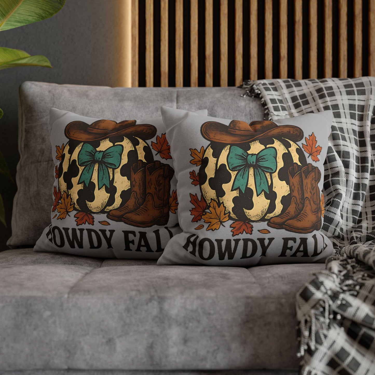 Howdy Fall Decorative Pillowcase - Cozy Autumn Home Decor, Farmhouse Style Decorative Pillow Cover, Perfect Fall Gift - VYBE Shop