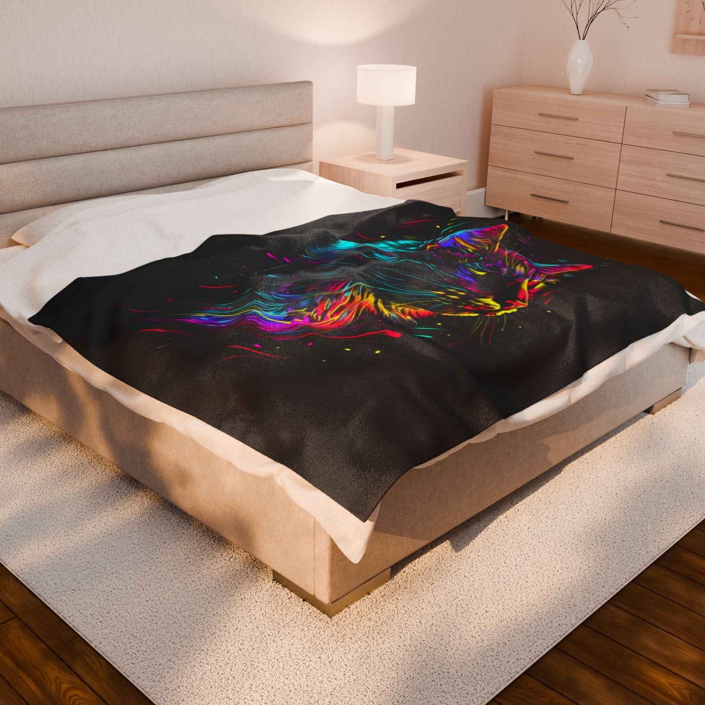 Vibrant Cat Blanket
