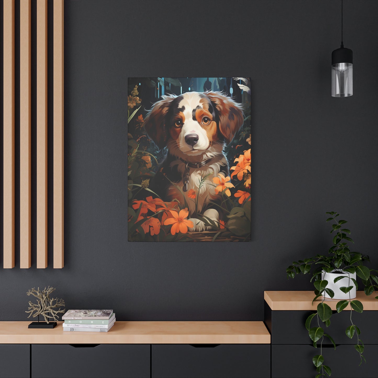 Adorable Puppy Canvas Print, Dog Lover Gift - VYBE Shop