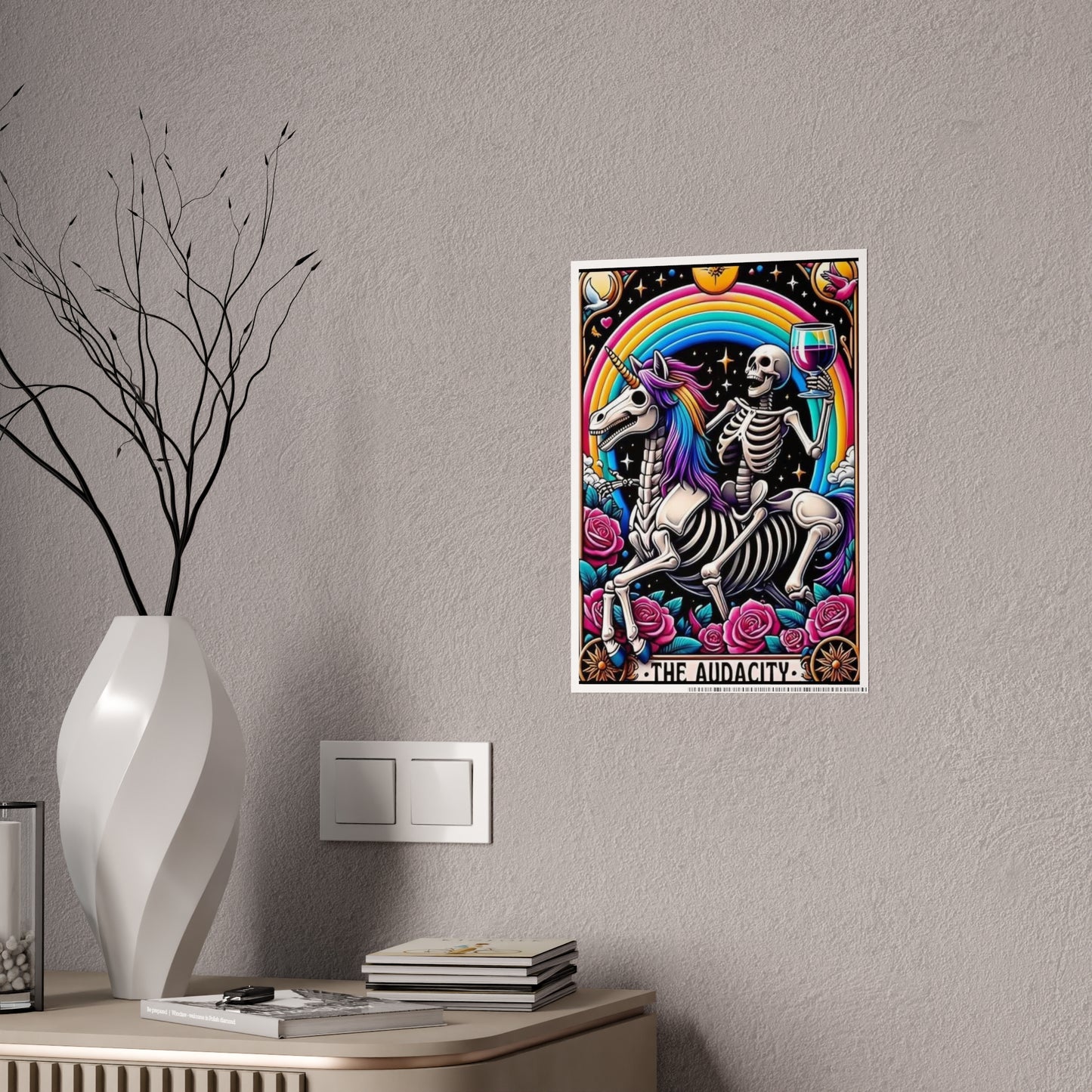 Audacity Tarot Poster - Bold and Inspiring Wall Art for Your Space - VYBE Shop