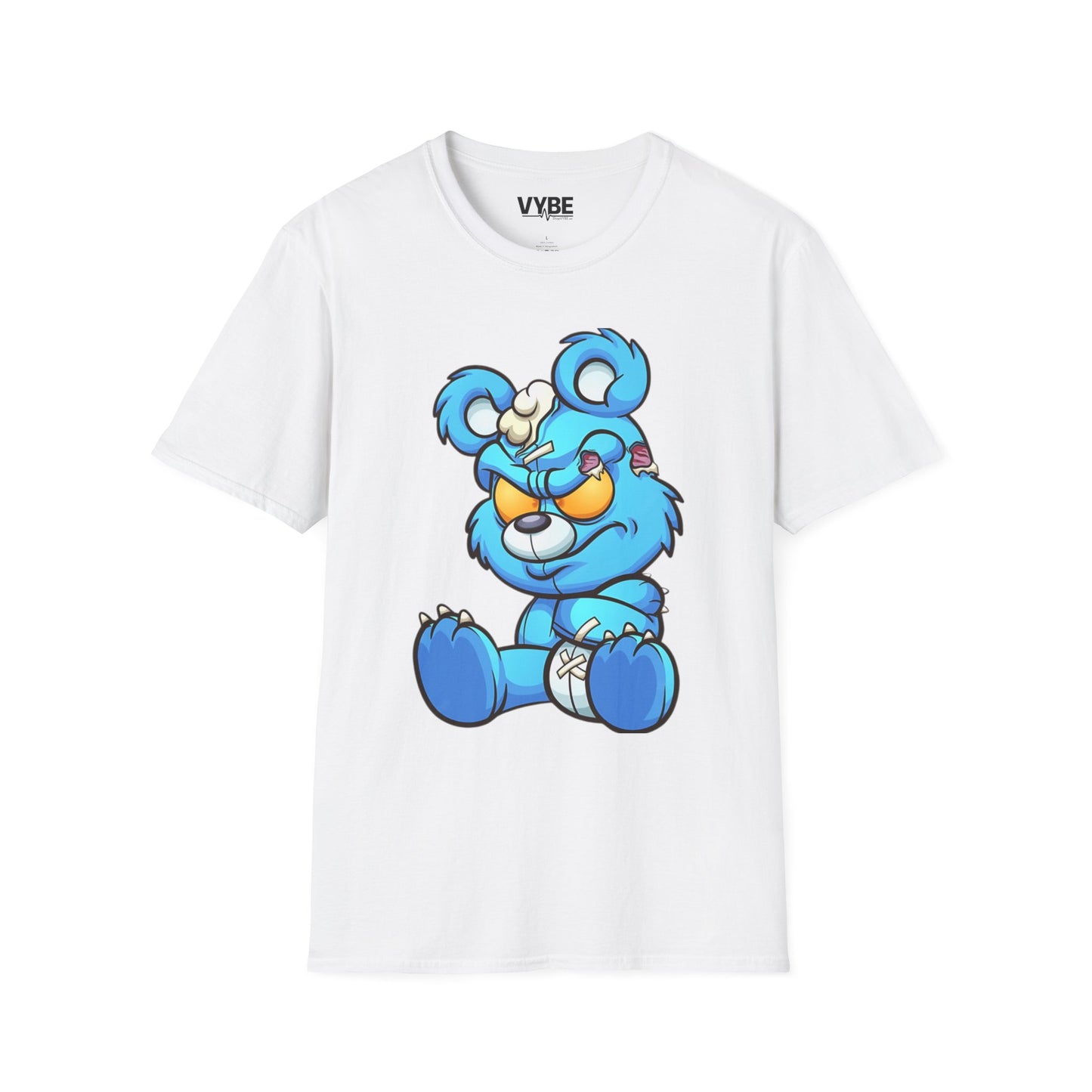 Blue Cartoon Bear T-Shirt - VYBE