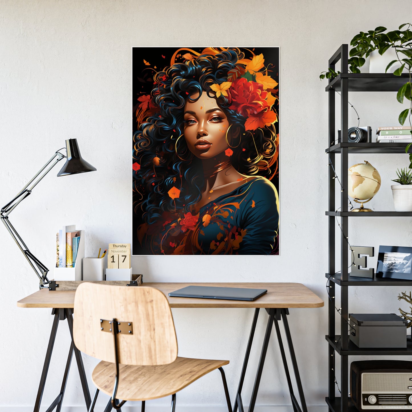 AfroArt- Beautiful Afrocentric Woman Poster - VYBE Shop