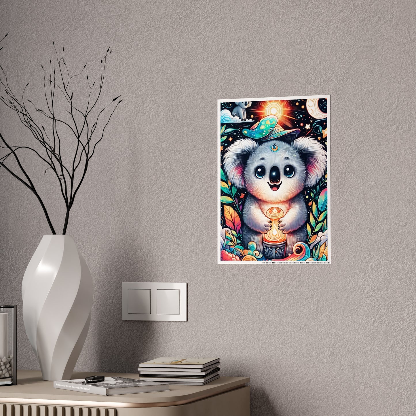 Cute Koala Poster - Whimsical Wall Art for a Charming Decor - VYBE Shop
