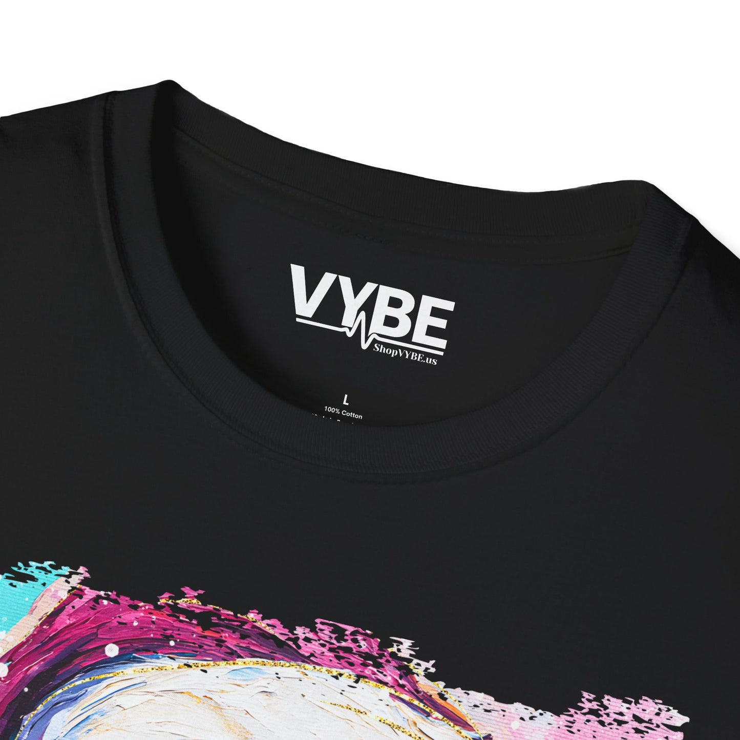 Festive Santa With Heart Glasses Tee - VYBE