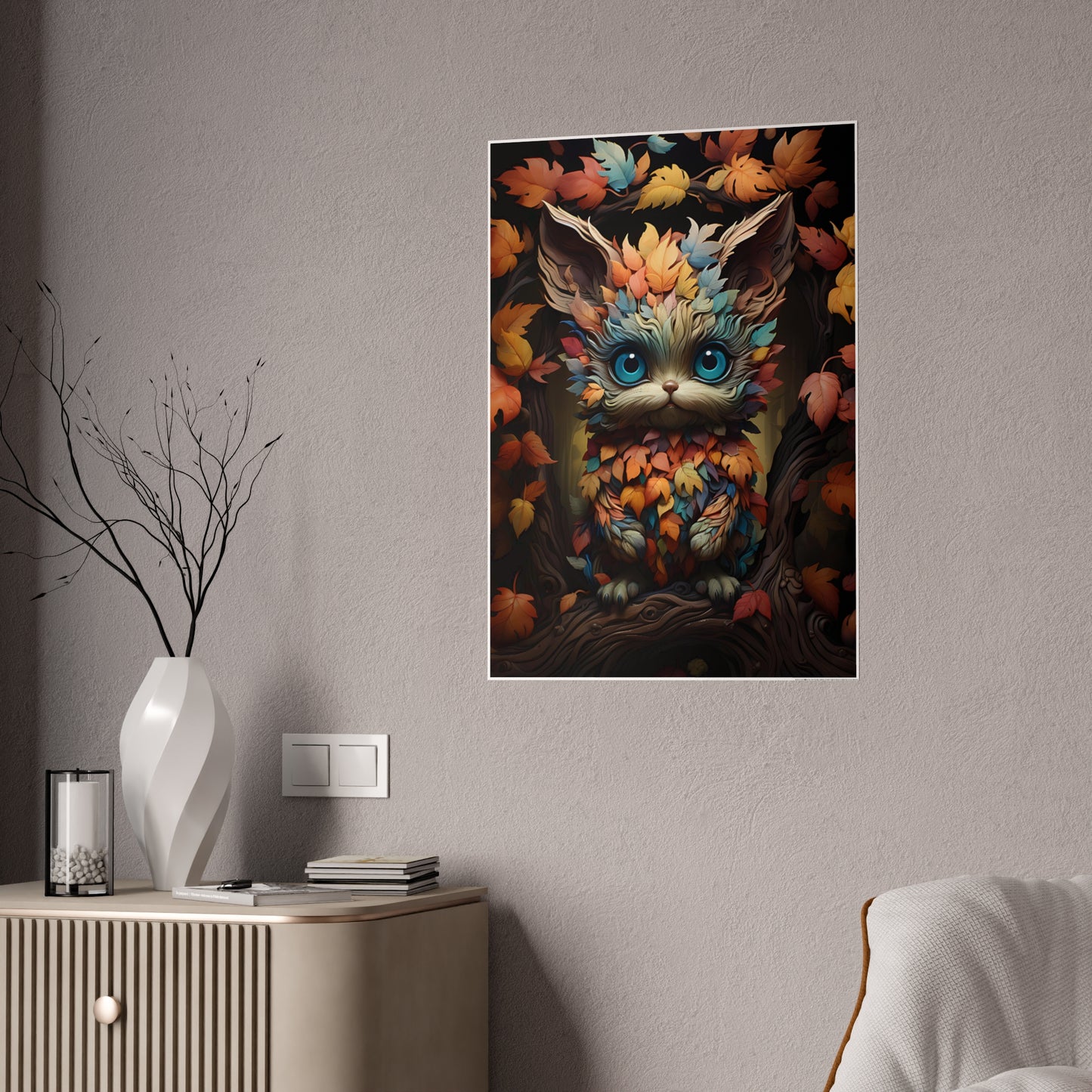 Whimsical Creature Art Print Poster - VYBE Shop