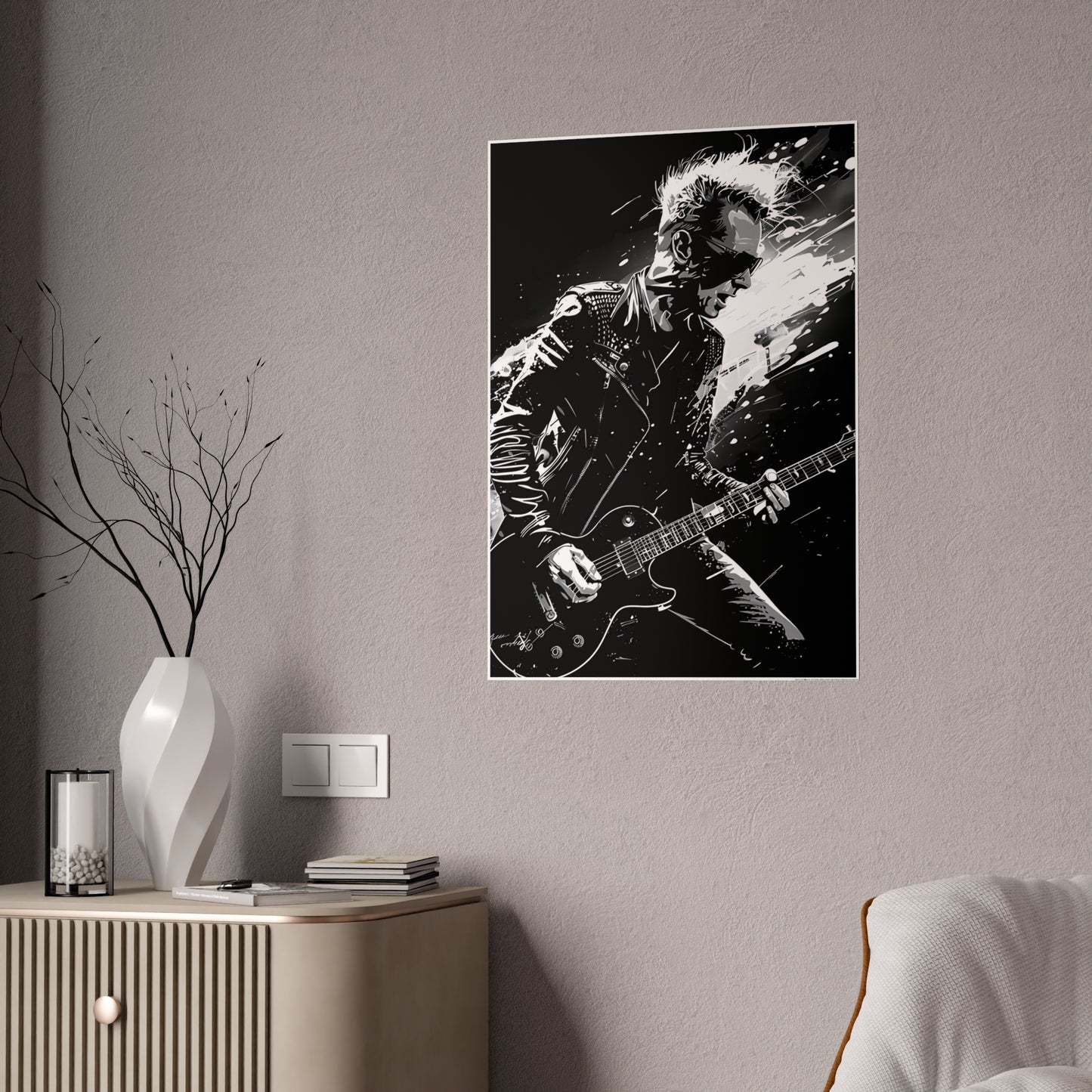 Edgy Rock Music Poster | Trendy Wall Art for Music Lovers - VYBE Shop