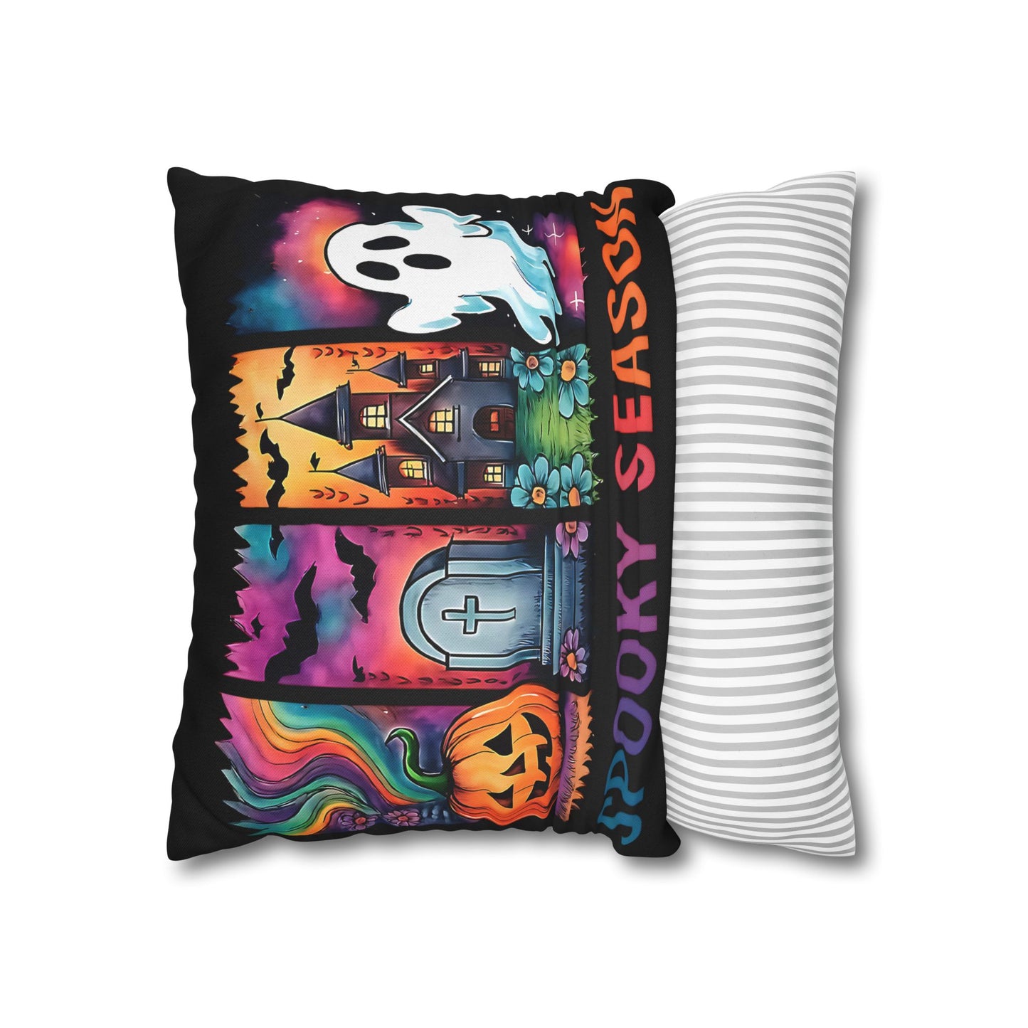 Halloween Pillowcase for Spooky Season - Cozy Fall Decor, Ghost & Pumpkin Designs for Halloween Parties and Gifts - VYBE Shop