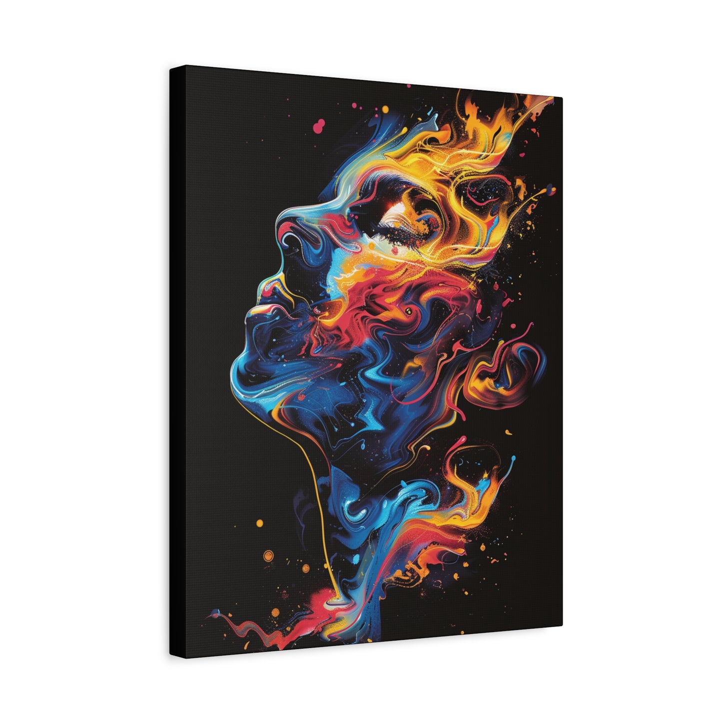 Neon Abstract Canvas Print, Colorful Wall Art, Home Decor, Gift for Art Lovers, Modern Artwork - VYBE Shop