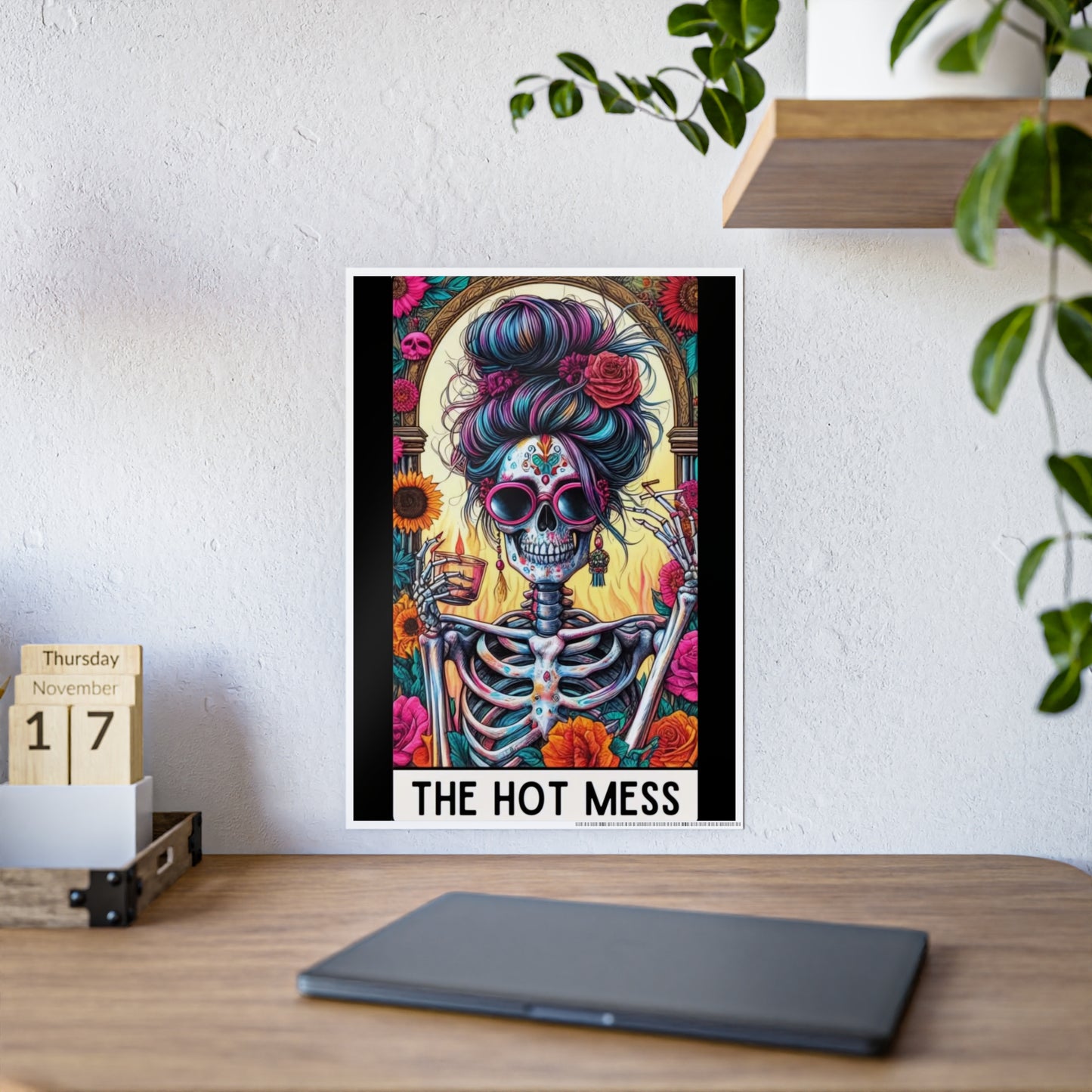 Hot Mess Wall Poster - Tarot Inspired Art for Unique Home Decor - VYBE Shop