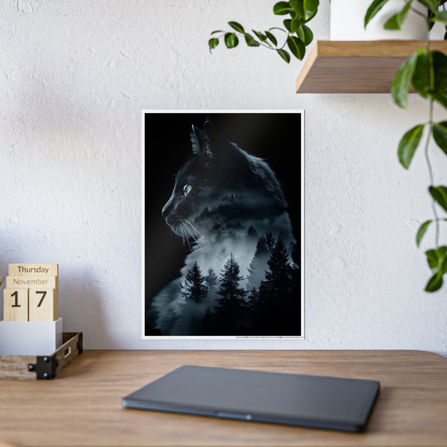 Cat- Mystical Cat Art Print Poster - VYBE Shop