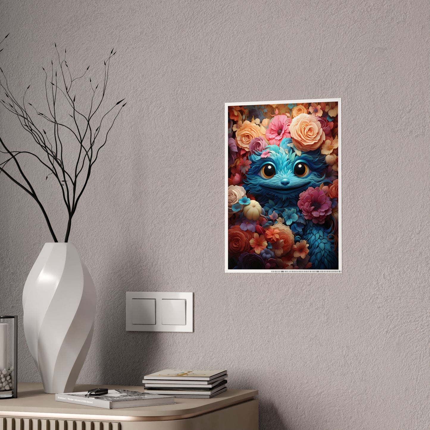 Whimsical Cat Art Poster – Enchanting Creature Artwork for Cat Lovers - VYBE Shop