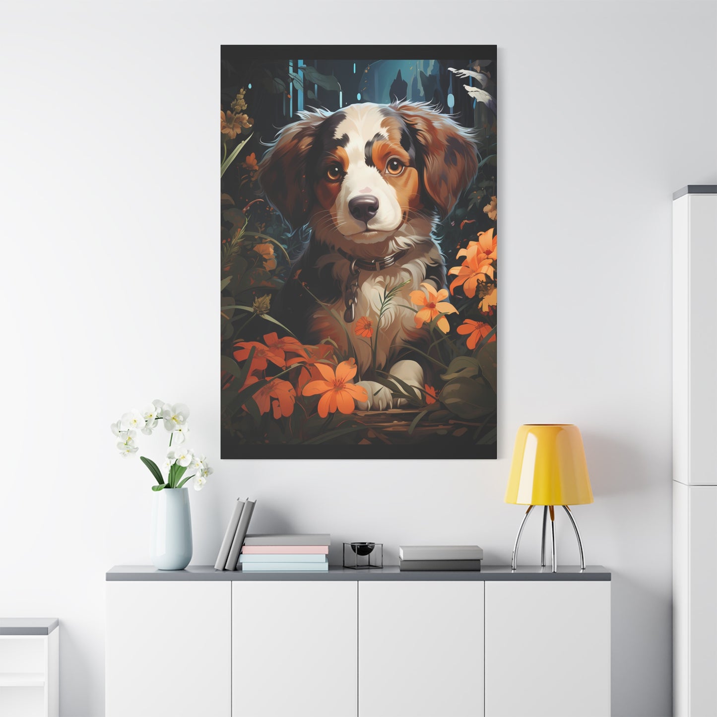 Adorable Puppy Canvas Print, Dog Lover Gift - VYBE Shop