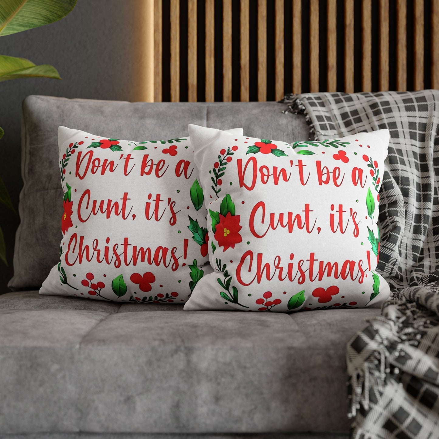 Christmas Humorous Pillowcase - Funny Gift for Couch and Holiday Decor - VYBE Shop