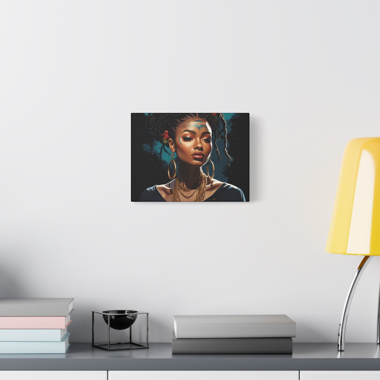 Bohemian Wall Art Canvas, Stunning Portrait Decor, Home Decoration, Unique Gift for Art Lovers, African Inspired Artwork, Living Room - VYBE Shop