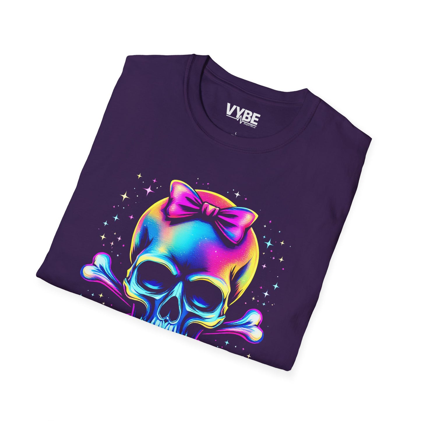 Vibrant Skull Graphic T-Shirt - VYBE
