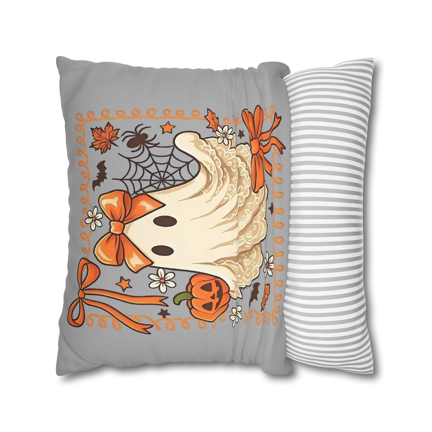 Halloween Ghost Pillowcase - Cozy Decorative Pillow for Fall Home Decor and Spooky Gifts - VYBE Shop