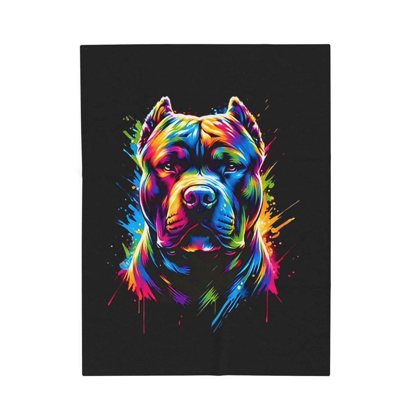 Colorful Pitbull Plush Blanket for Ultimate Comfort and Style