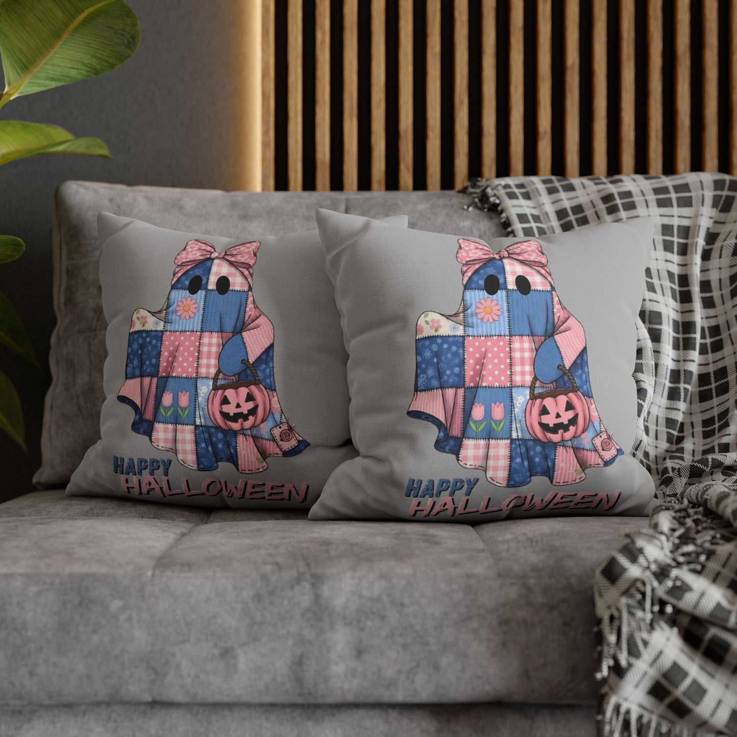 Halloween Ghost Pillowcase - Cozy Seasonal Cushion Cover for Spooky Home Decor and Trick or Treat Gifts - VYBE Shop