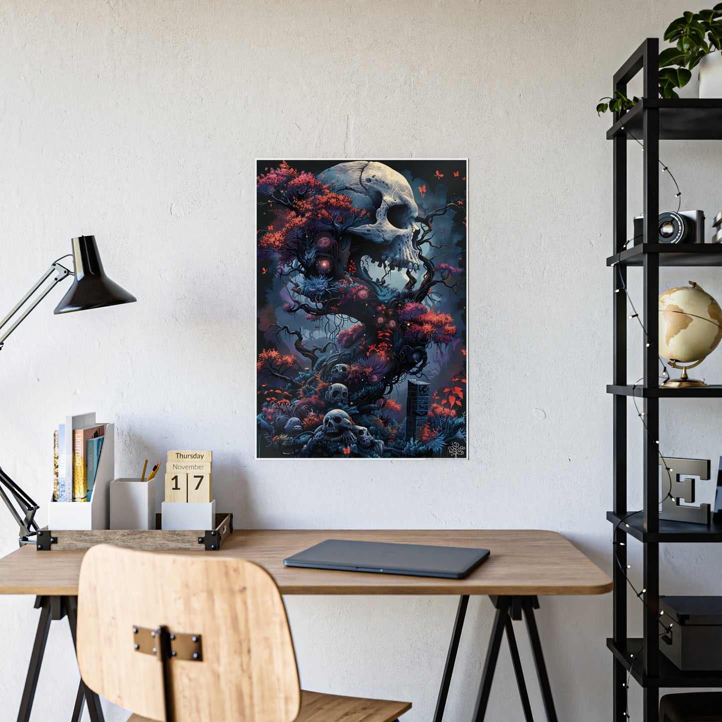 Skull Art Posters - Glossy Dark Art Prints for Gothic Wall Decor - VYBE Shop
