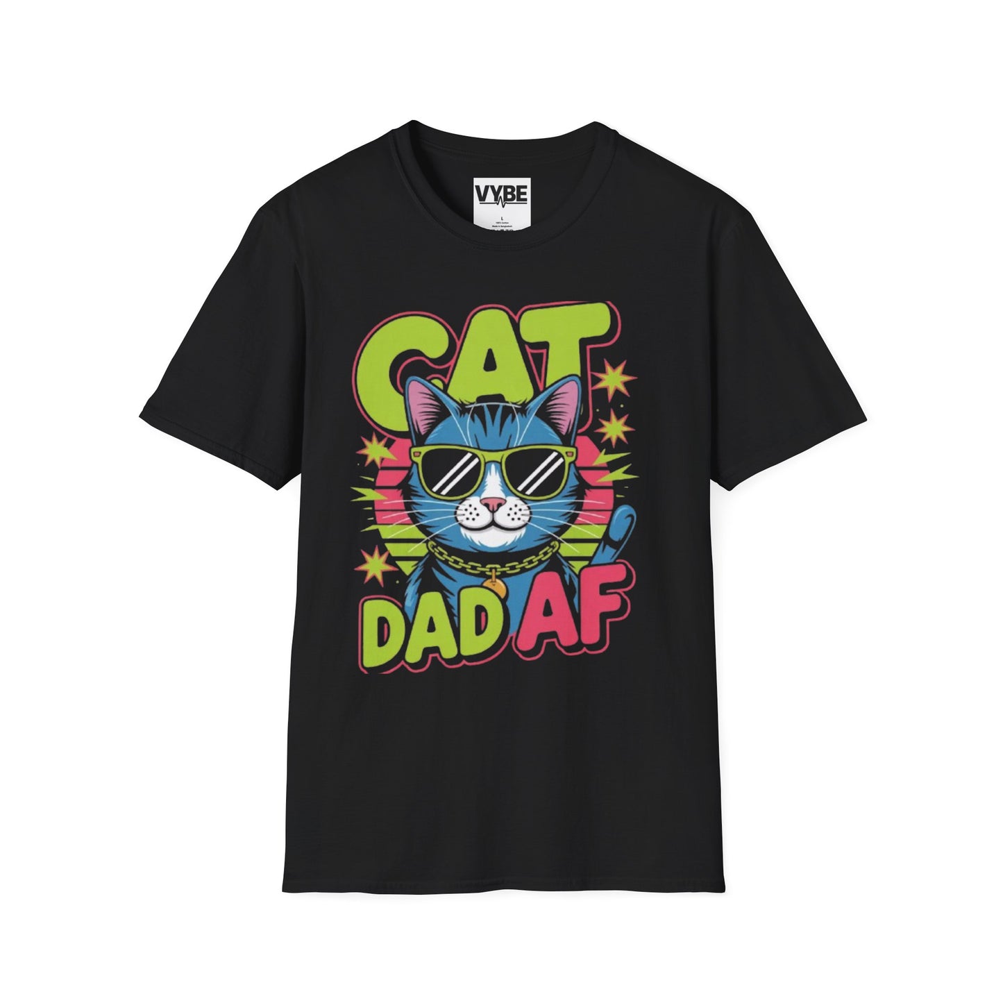 Pets- Cat Dad AF T-Shirt - VYBE Shop