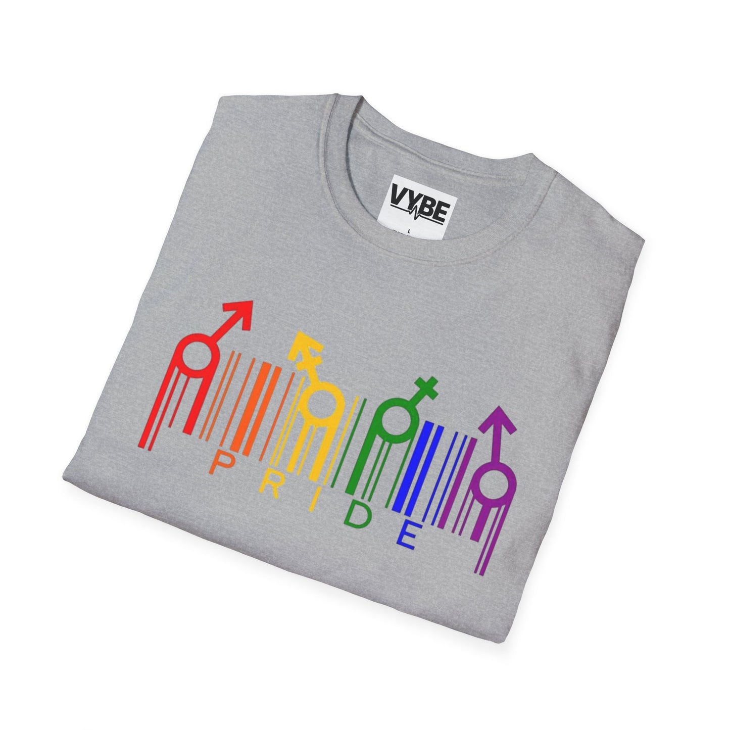 LGBTQ- Pride Graphic Tee, Rainbow Shirt for Celebrations, Unisex Equality Apparel, Softstyle Pride Wear - VYBE Shop
