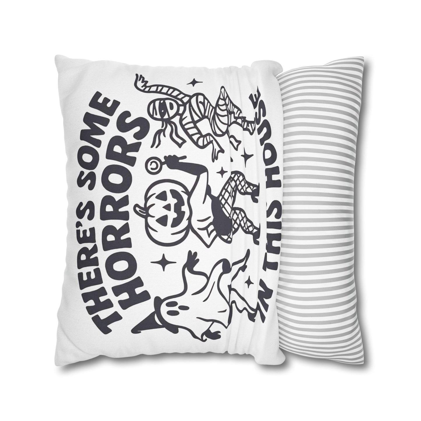 Halloween Decorative Pillowcase for Spooky Autumn Home Decor with Ghost and Mummy Design - VYBE Shop