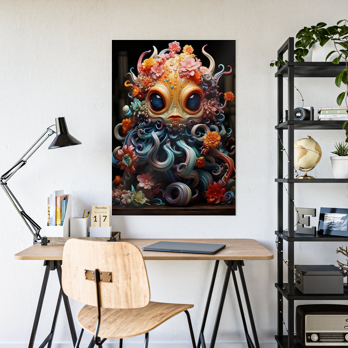 Vibrant Cute Creature Poster - Adorable Wall Art for Home Decor - VYBE Shop