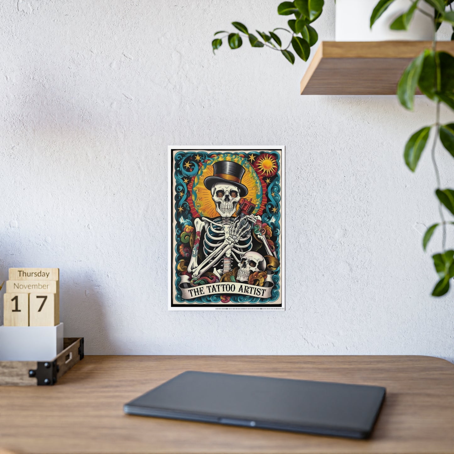 Tattoo Artist Tarot Poster - Unique Gloss Wall Art for Tattoo Lovers - VYBE Shop