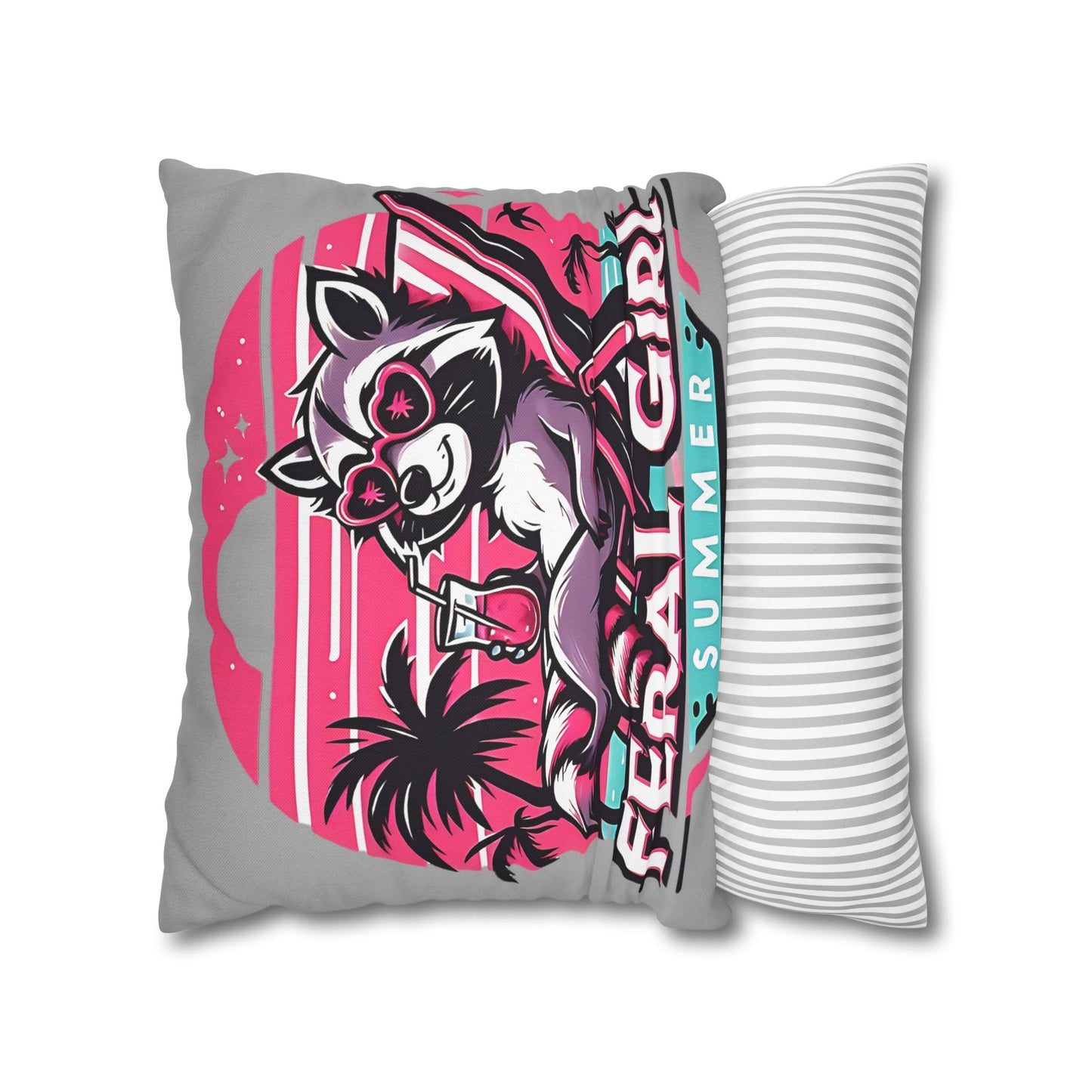 Feral Girl Summer Pillowcase - Tropical Beach Decor for Home Accent and Gifts - VYBE Shop
