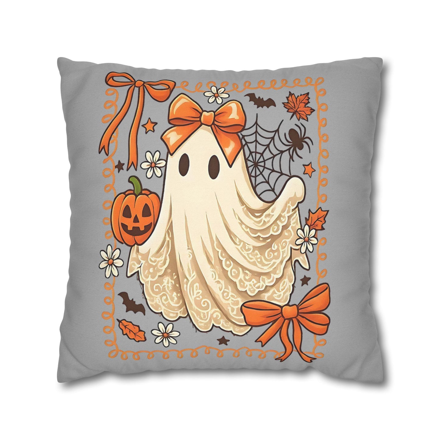 Halloween Ghost Pillowcase - Cozy Decorative Pillow for Fall Home Decor and Spooky Gifts - VYBE Shop